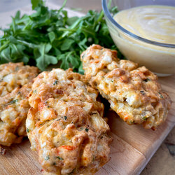 Croquettes de crabe 
(crabe cakes) à l'Air Fryer sans gluten