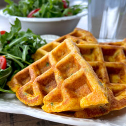 Gaufres salées
à la patate douce