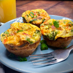 Recette sans gluten Omelettes-muffins