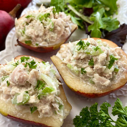 Recette sans gluten Poires au thon