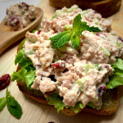 Recette sans gluten Sandwich de jambon, érable et canneberges
