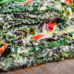 Recette sans gluten Omelette aux légumes