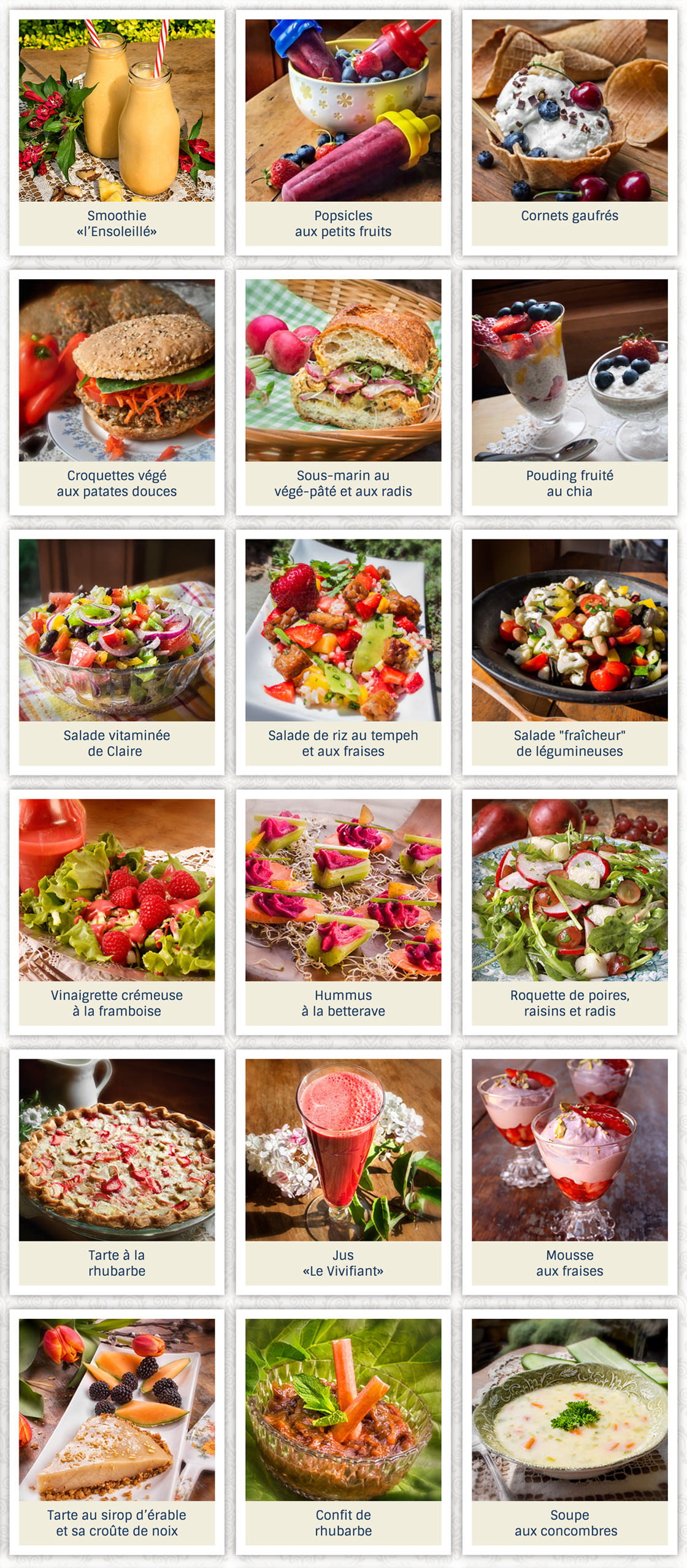 Autres recettes sans gluten et végé