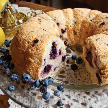 Gâteau bleuets et citron