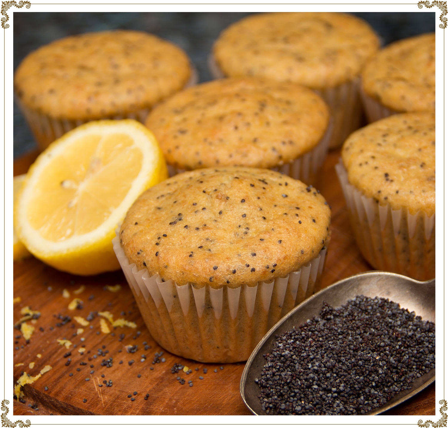 Recette de Cupcakes citron-pavotsans gluten et sans produits laitiers de Cuisine l'Angélique.