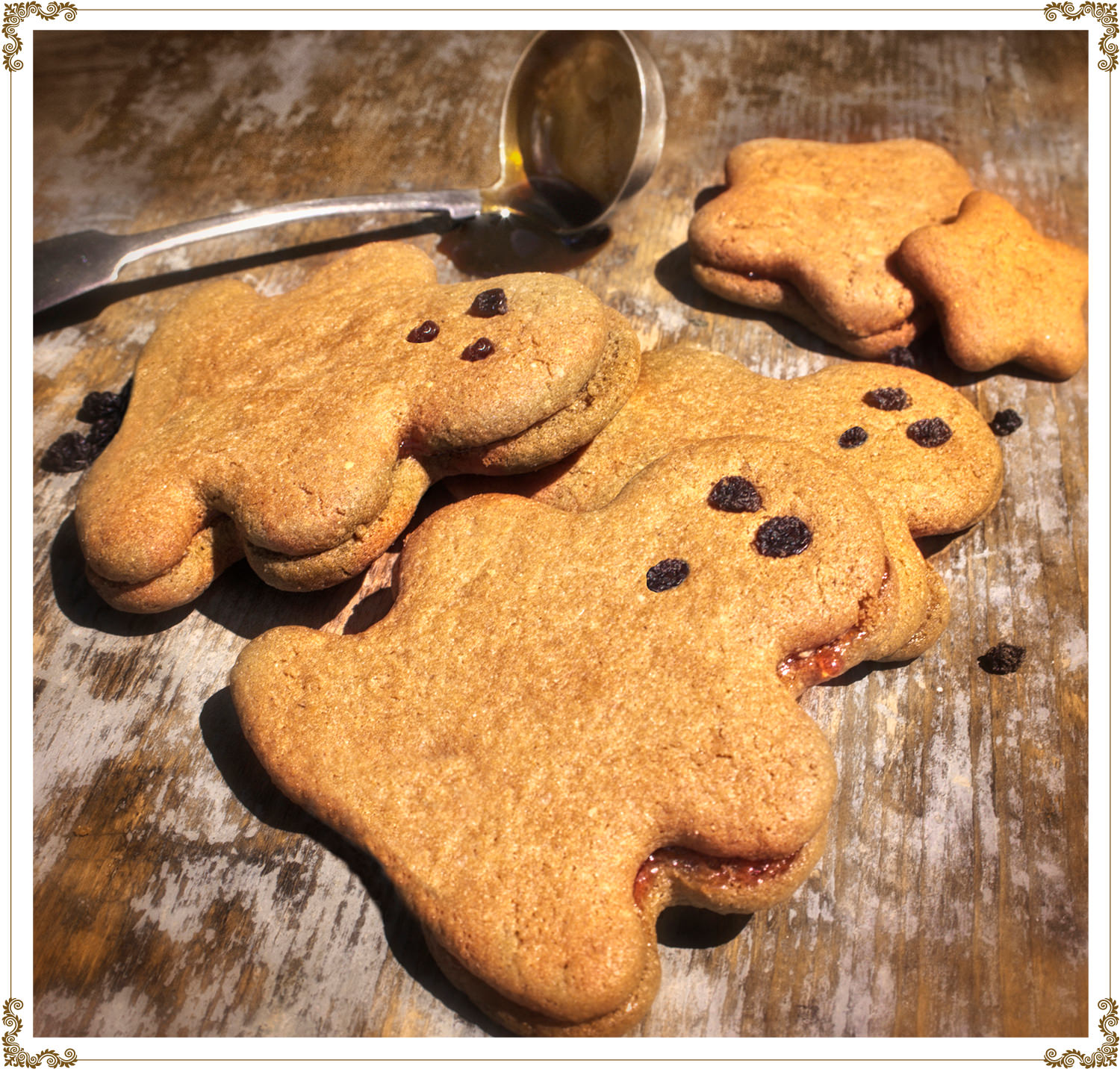 Recette de Biscuits sandwich à la mélasse et aux pommes sans gluten et sans produits laitiers de Cuisine l'Angélique