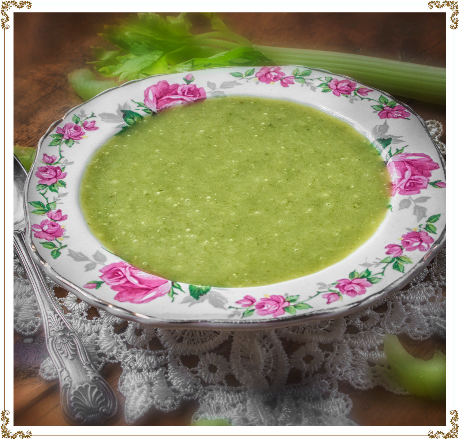 Recipe Cream of celery and swiss chard Gluten-free, Dairy-free, Organic from Cuisine l’Angélique.