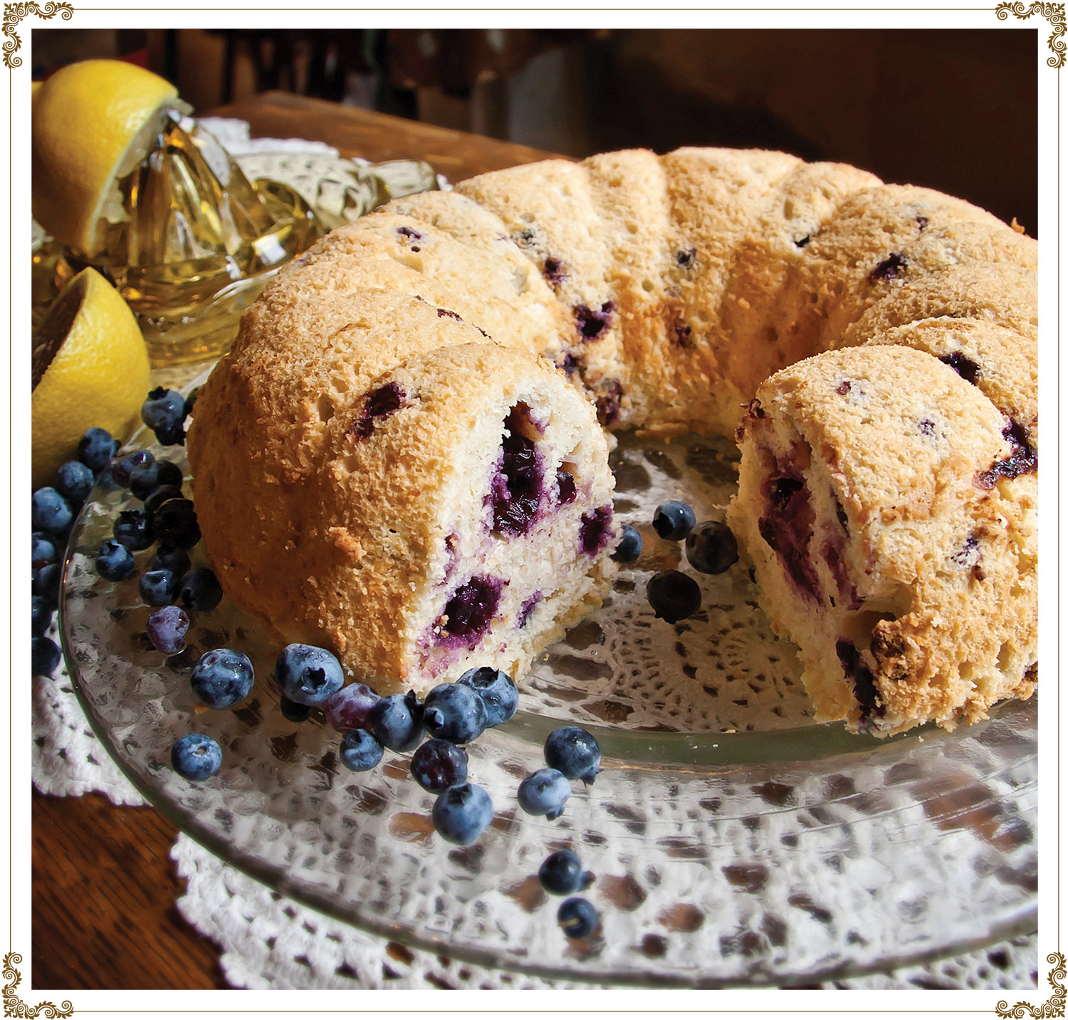 Blueberry lemon cake Recipe Gluten-free, Dairy-free, Organic from Cuisine l’Angélique.