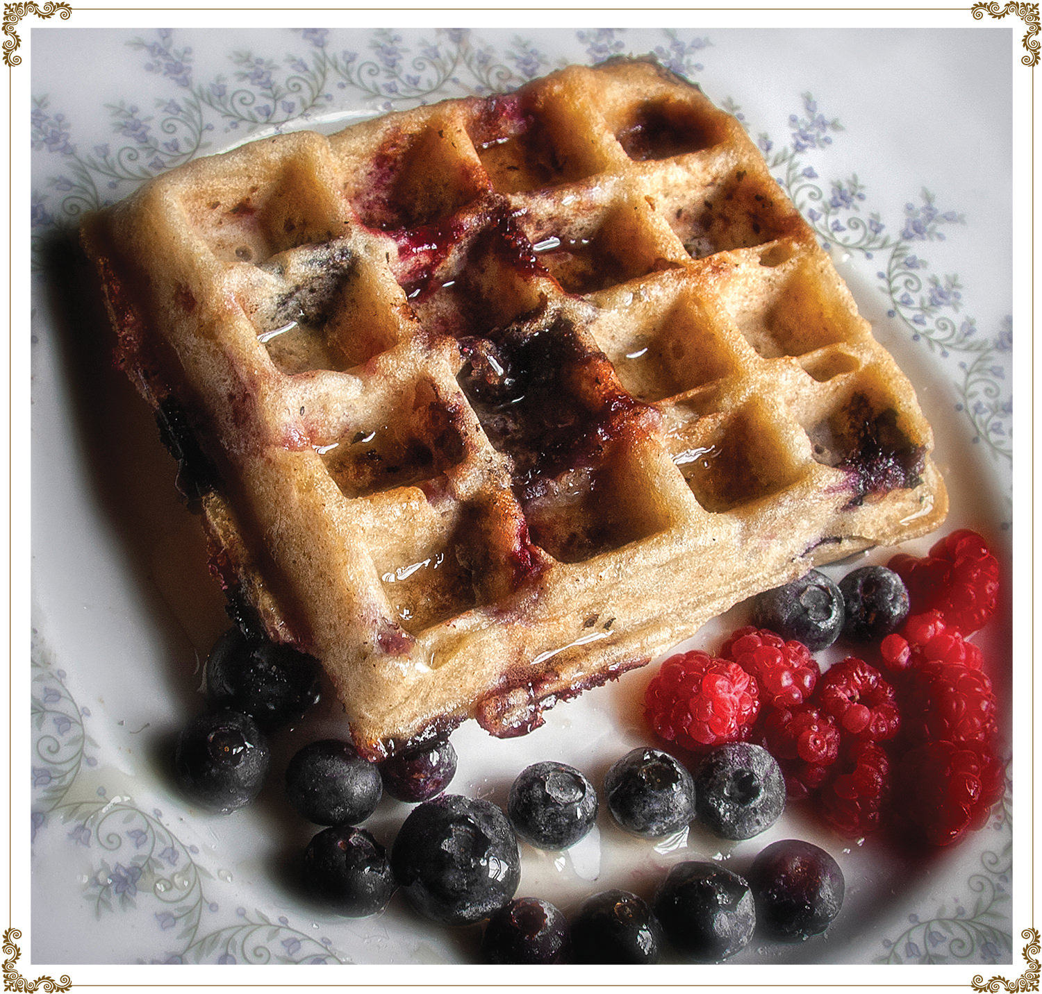 Recette de Gaufres aux petits fruits sans gluten et sans produits laitiers de Cuisine l'Angélique