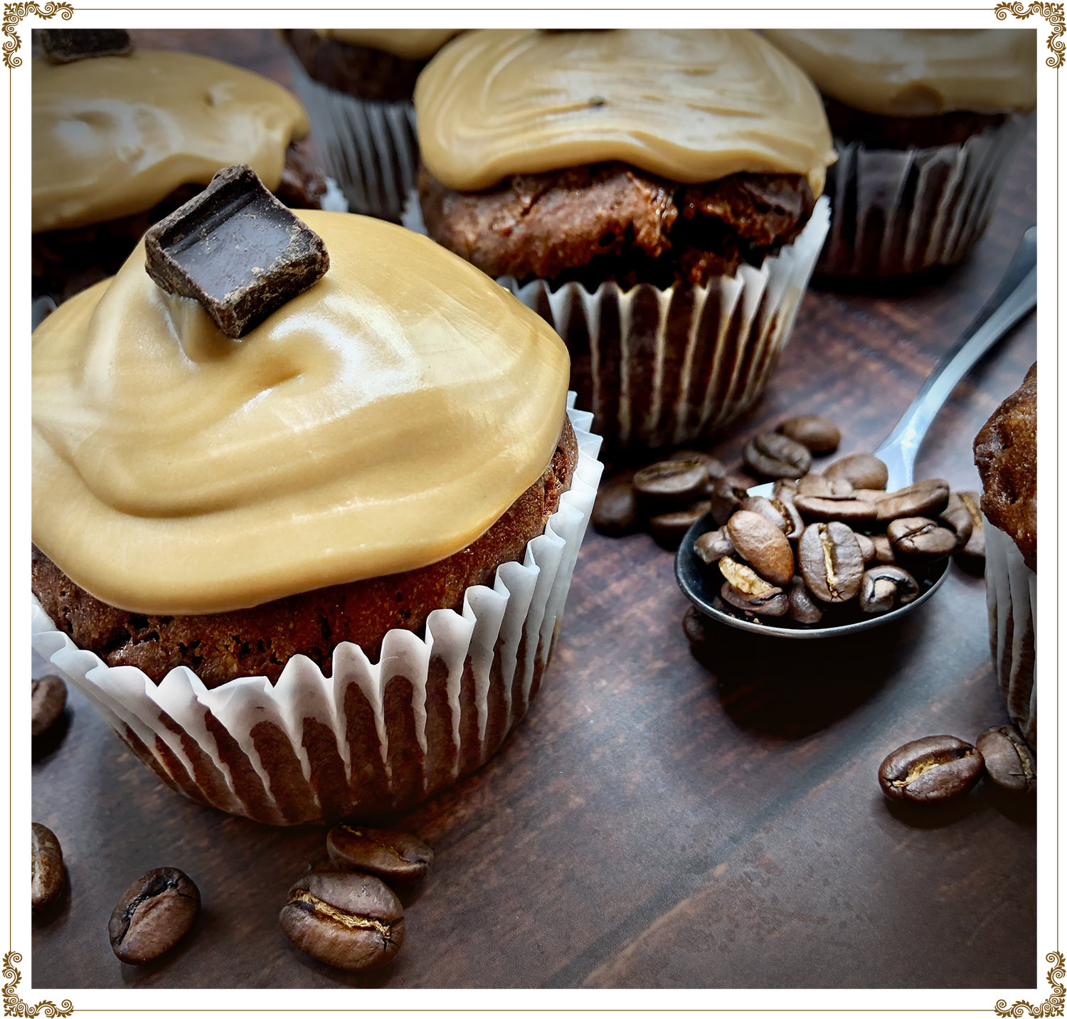 Recette de Muffins Choco-Café sans gluten et sans produits laitiers de Cuisine l'Angélique.