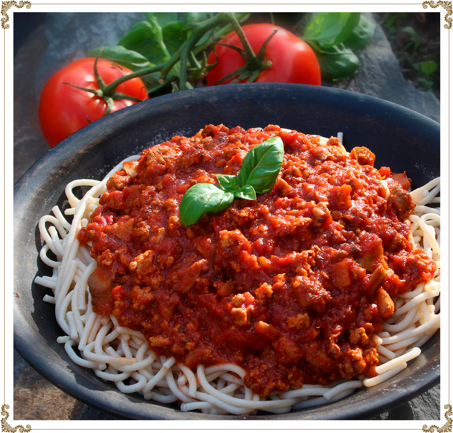 Recette de Sauce spaghetti à la viande sans gluten et sans produits laitiers de Cuisine l'Angélique