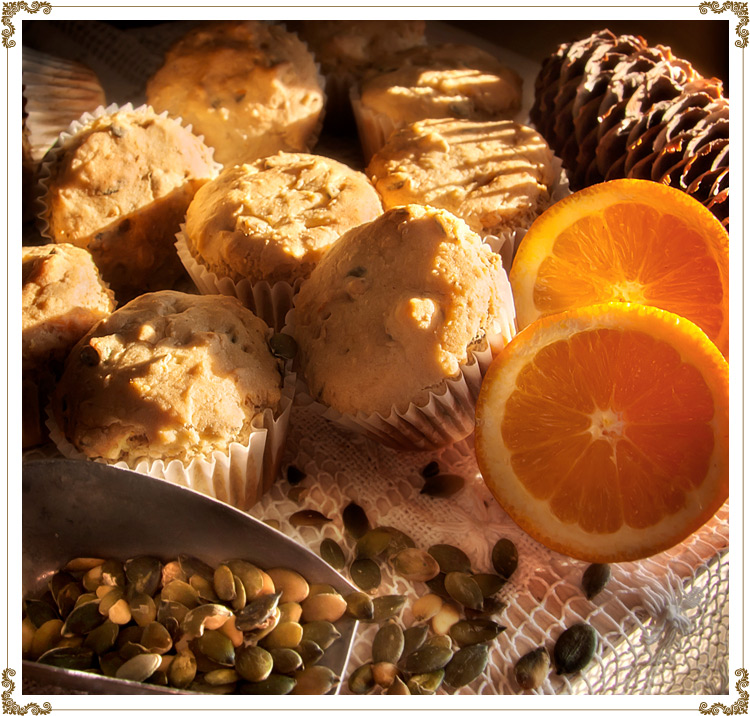 Recipe Orange Pumpkin Muffins Gluten-free, egg-free, dairy-free (casein-free), hypotoxic and vegan 
