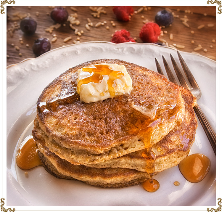 Recipe of delicious Multi-Grain Pancakes with Maple Flakes by Cuisine l'Angélique