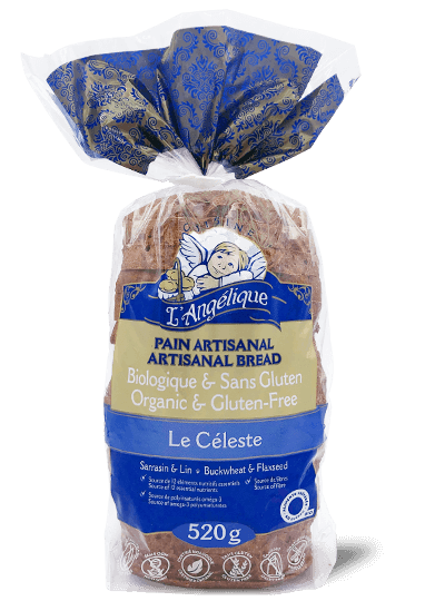 Packaging Le Céleste whole grain sliced bread