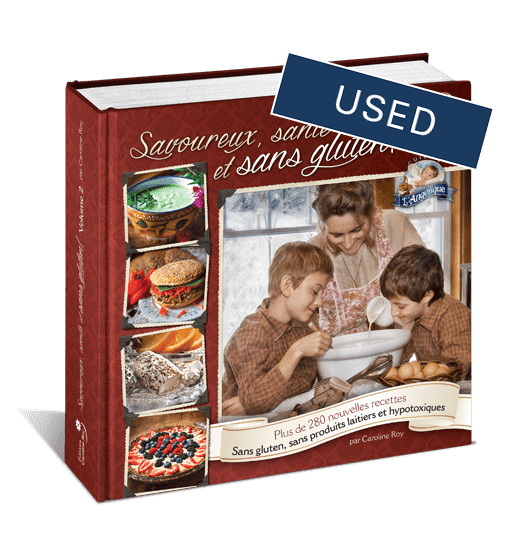 Gluten-free and dairy-free recipe book used
