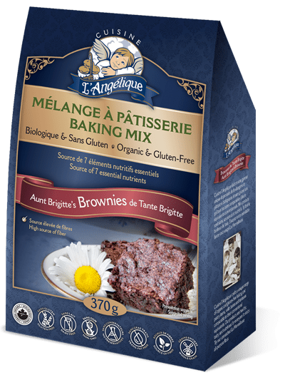 Mélange à brownies sans gluten, sans produits laitiers et biologique