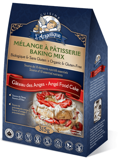 Emballage du Gâteau des Anges sans gluten de Cuisine l'Angélique